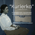 Projekcja filmu dokumentalnego „Kurierka” w sali OSP Brzezinka